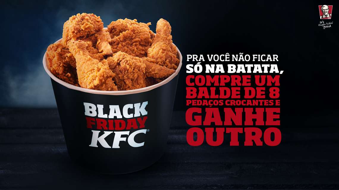 KFC oferece balde de frango em dobro no Black Friday