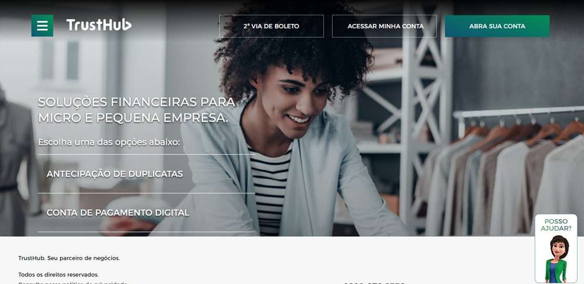TrustHub lança conta digital para empreendedores