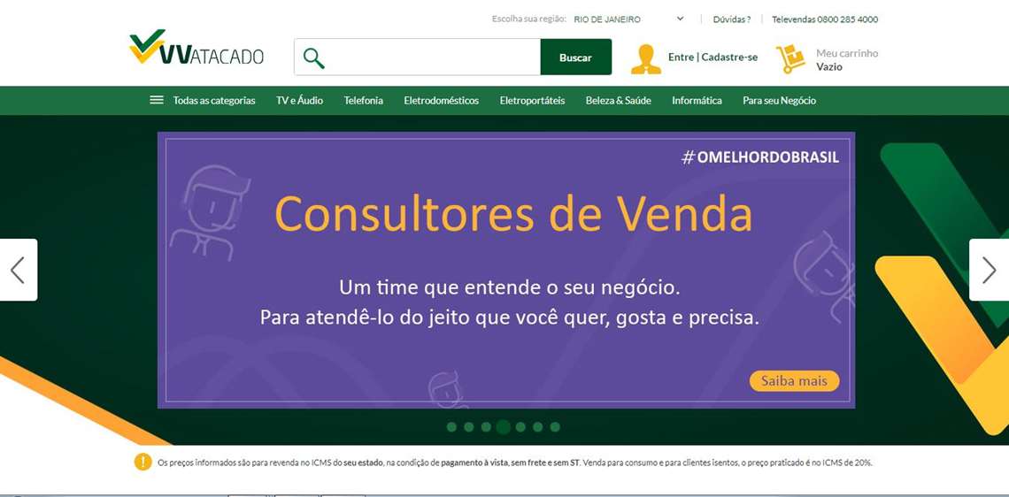 Via Varejo realiza mudanças no segmento de atacado da empresa