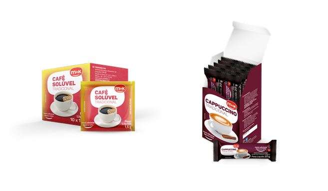 Makro lança linha M&K de cafés e cappuccinos