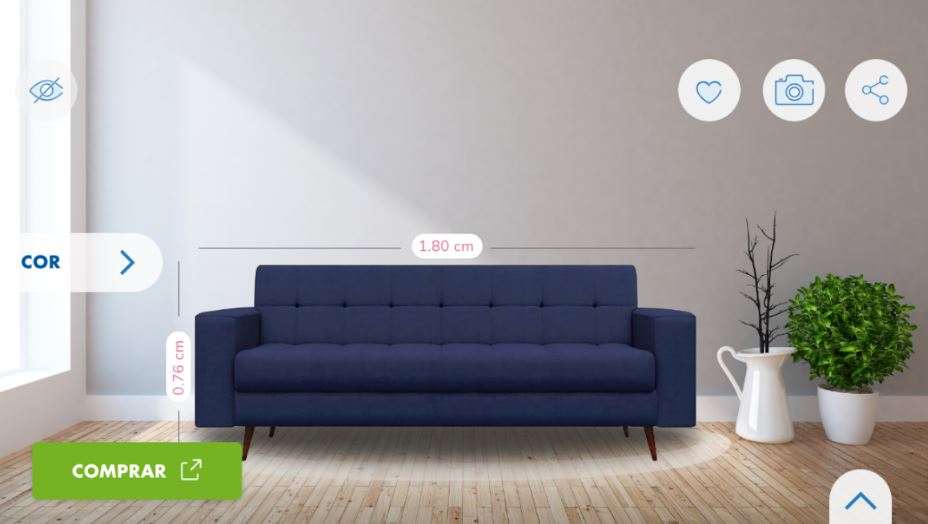 Casas Bahia lança aplicativo de Realidade Aumentada