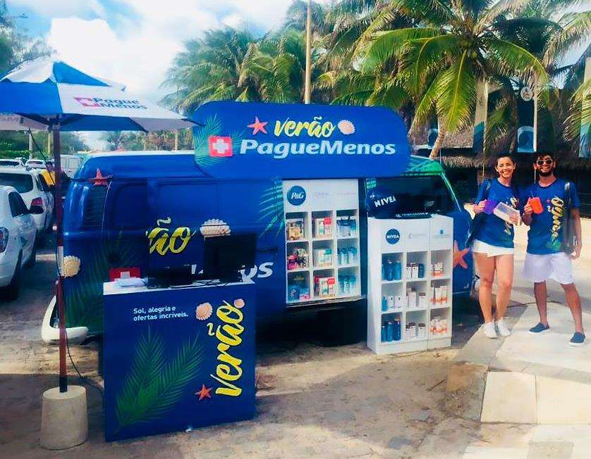 Pague Menos lança unidades móveis em praias do Nordeste