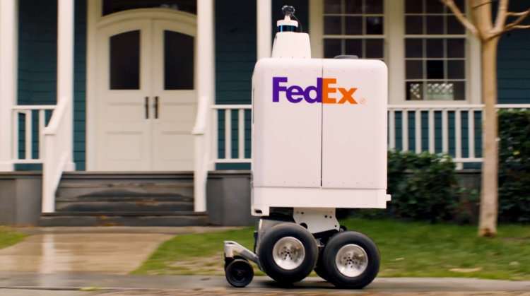 FedEx faz parceria com Walmart e Pizza Hut para testar robôs de entrega