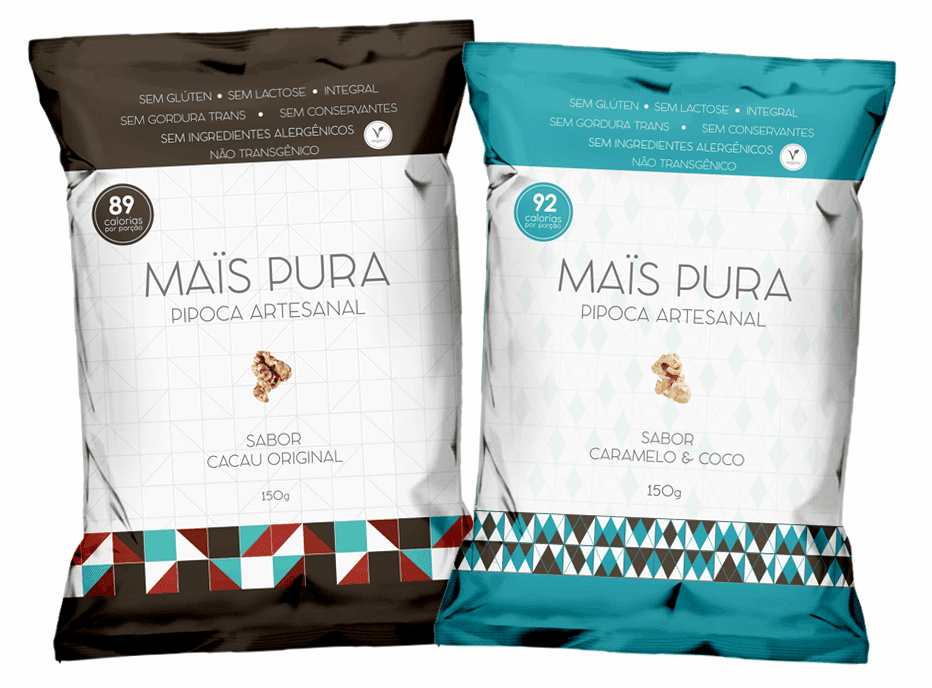 MAÏS PURA lança dois sabores de pipoca doces