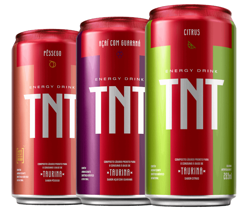 TNT Drinks lança três sabores e troca sua identidade visual