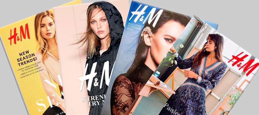 H&M encerra a produção de catálogos impressos