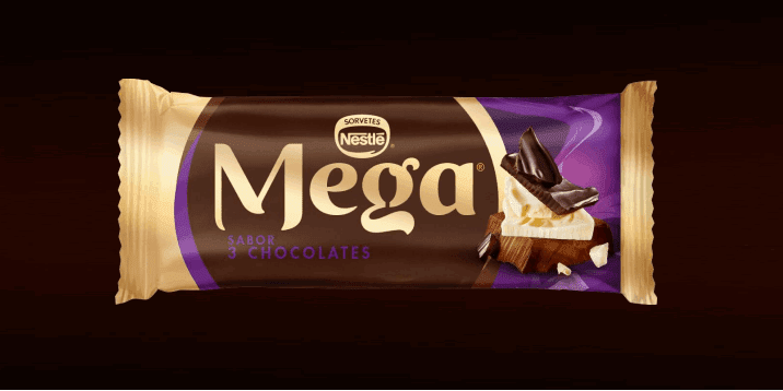 Sorvete Mega lança novo sabor e ganha identidade visual mais moderna