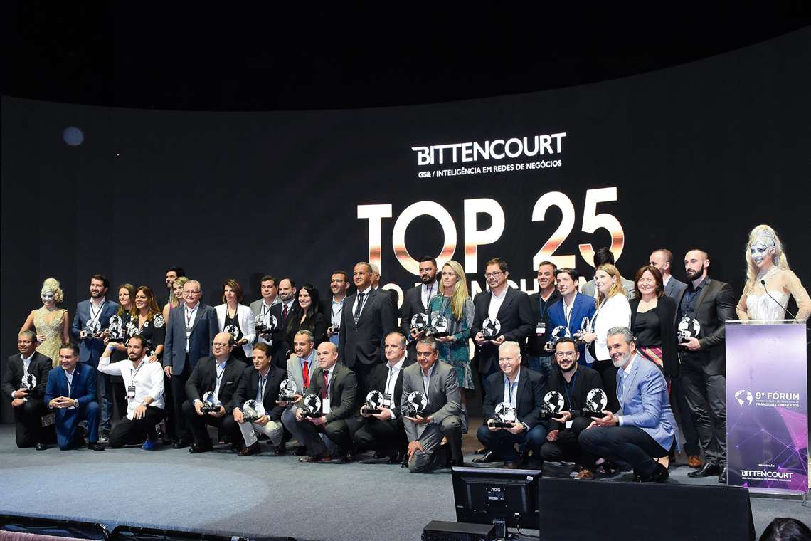 Reconhecimento do setor: Prêmio Top 25 do Franchising Brasileiro