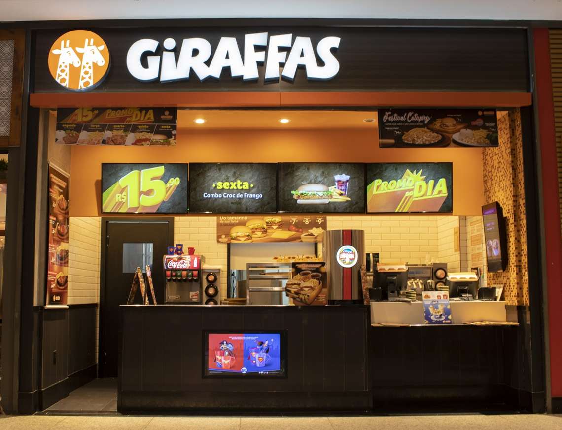 Giraffas alcança a marca de R$ 500 milhões de vendas no ano