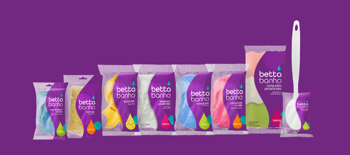 Bettanin revitaliza esponjas BettaBanho e mira mercado de higiene pessoal
