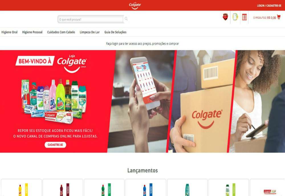 Colgate-Palmolive lança e-commerce para pequenos e médios varejistas