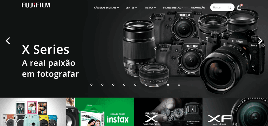 E-commerce da Fujifilm tem novidade para os amantes de fotografia