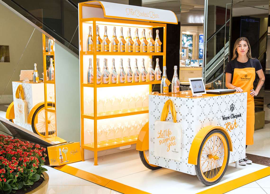 Shopping Iguatemi ganha pop up store da Veuve Clicquot