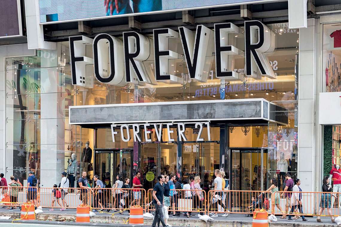 Forever 21 chegou a um acordo milionário para vender seus negócios