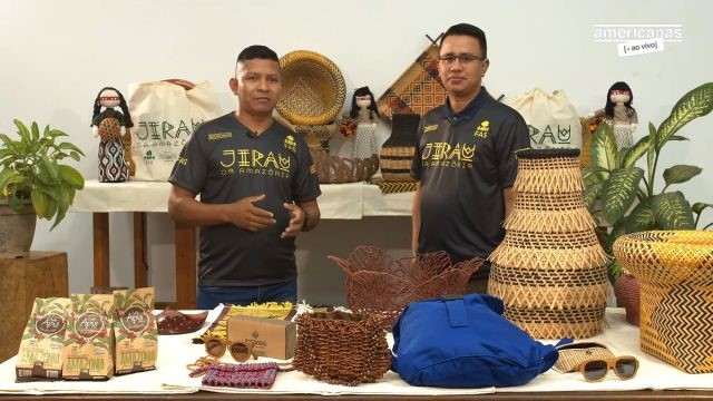 Live com artesãos do projeto Jirau da Amazônia, transmitida diretamente de Manaus