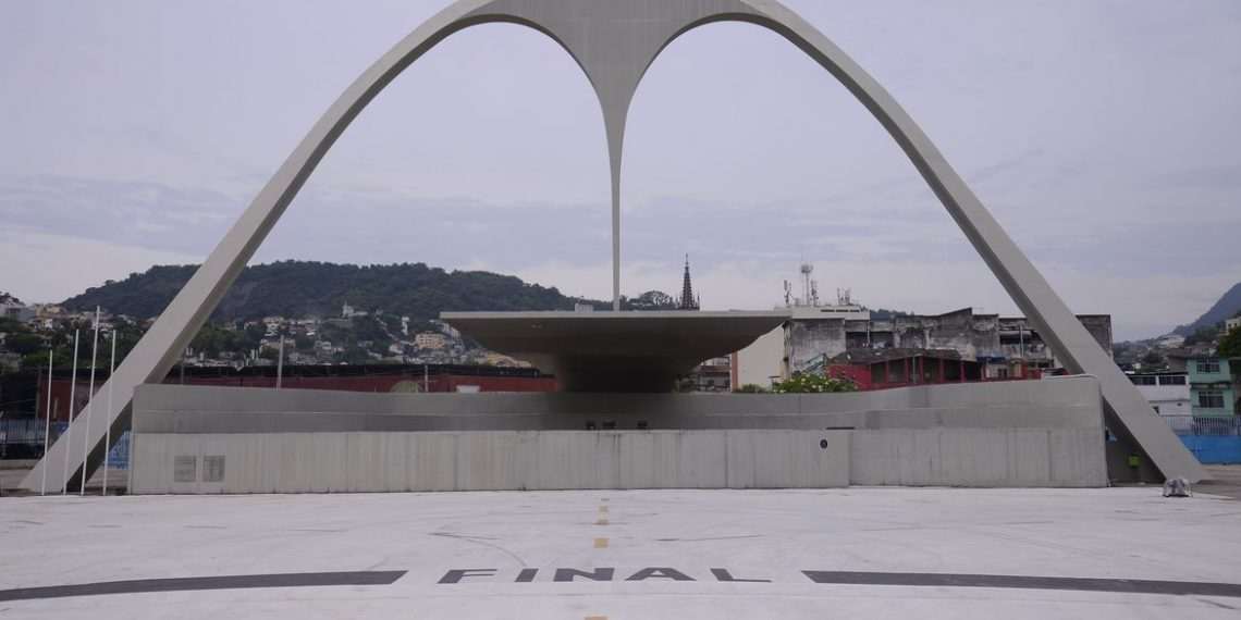 Sambódromo da Marquês de Sapucaí vazio