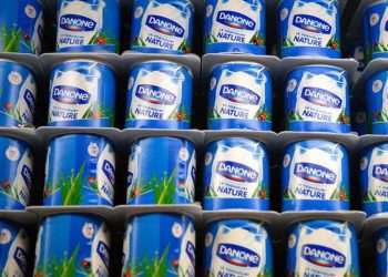 Receita com vendas da Danone caem 3,3%