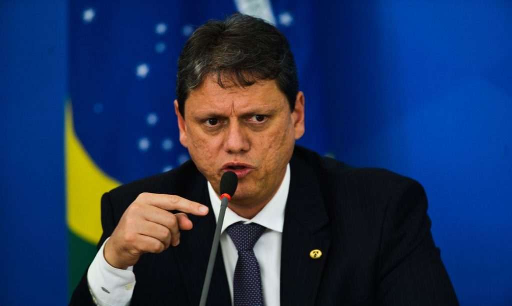 Ministro da Infraestrutura, Tarcísio Gomes de Freitas