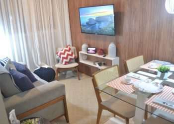 Apartamento decorado da loja-conceito da Tenda em São Paulo