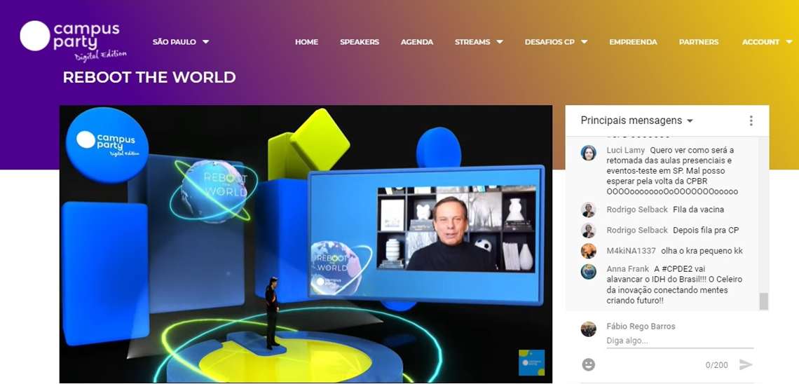 Campus Party começa com show de mágica interativo