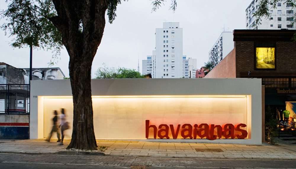 Flagship store da Havaianas na Rua Oscar Freire, em São Paulo