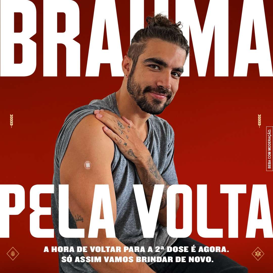 Brahma usa futebol para relembrar importância da segunda dose da vacina