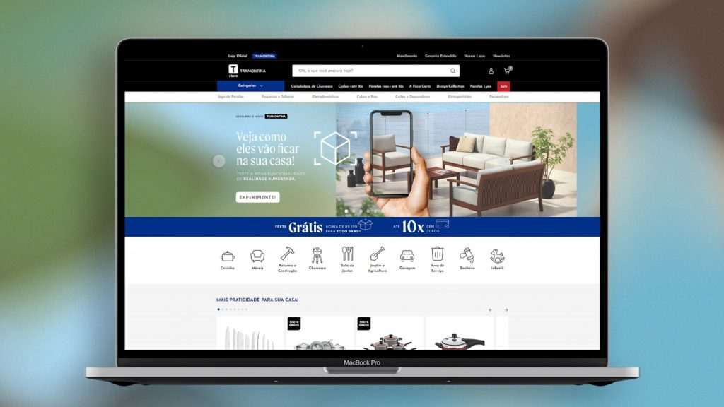 Loja virtual da Tramontina melhora experiência de compra com Realidade Aumentada