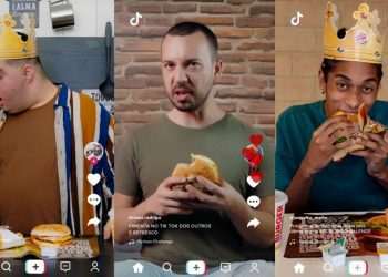 Burger King faz parceria com o TikTok Brasil para lançar sanduíches