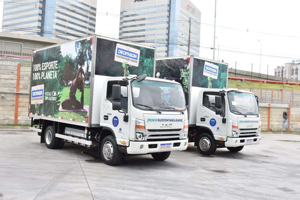 Decathlon começa a usar caminhões elétricos na entrega de produtos