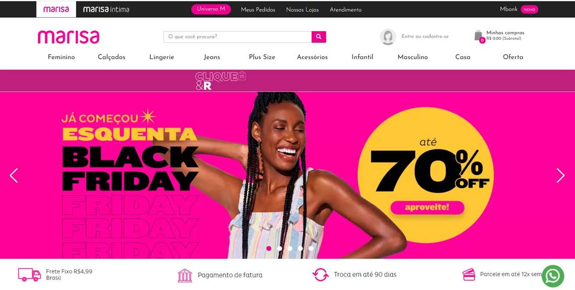 Marisa lança marketplace para vender roupa, artigos de decoração e cursos online