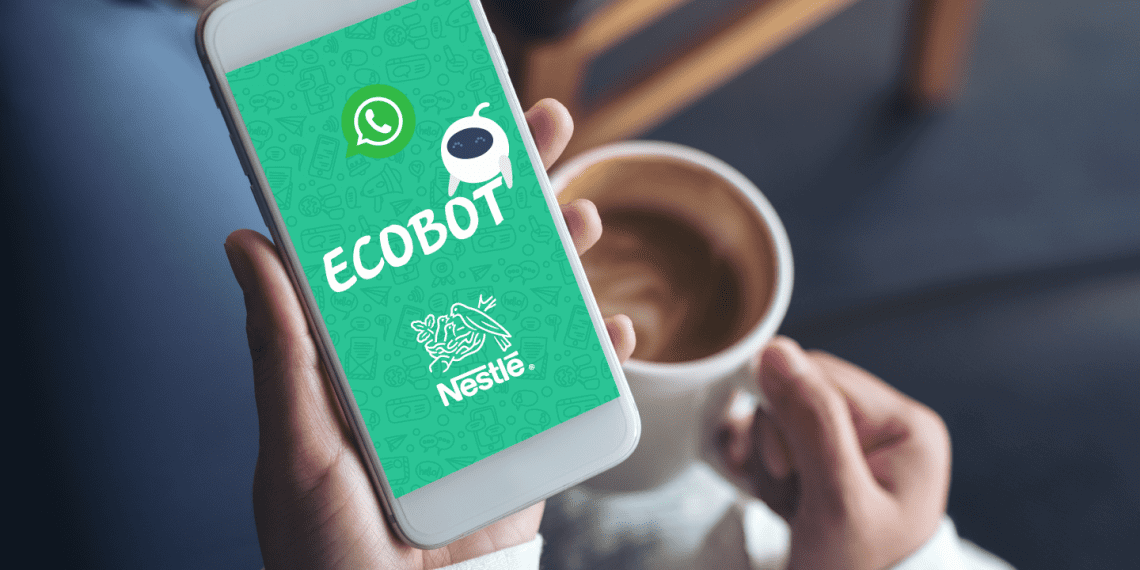 Ecobot Nestlé ajuda consumidor a encontrar pontos de descarte e coleta seletiva