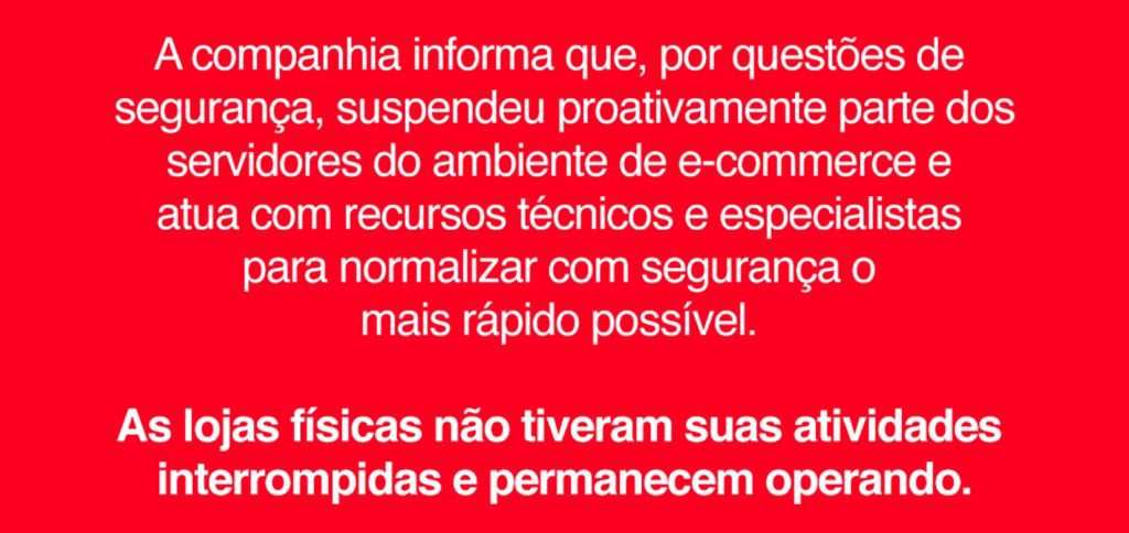 Sites de Americanas e Submarino seguem fora do ar desde o sábado