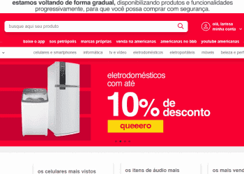 Site da Americanas volta de forma gradual; perda é estimada em R$ 250 milhões