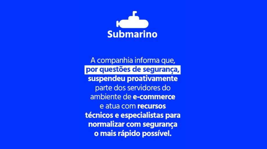 Sites de Americanas e Submarino seguem fora do ar desde o sábado