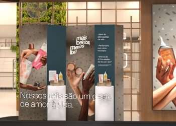 Natura transforma vitrine em mídia para comunicar campanha de sustentabilidade