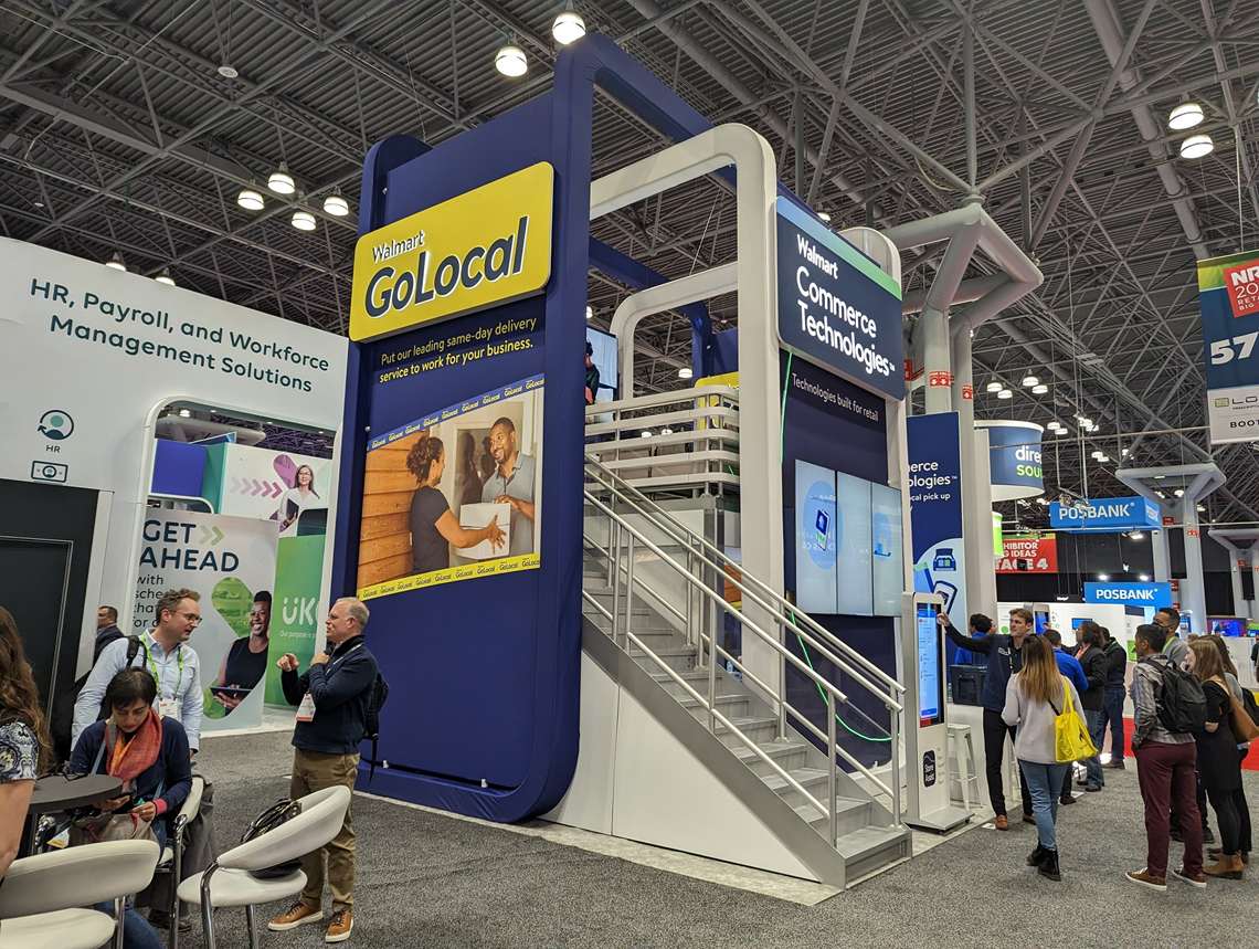 Scale as a Service - A nova ordem do varejo - Stand do Walmart GoLocal na NRF 2023 - Foto: Eduardo Yamashita