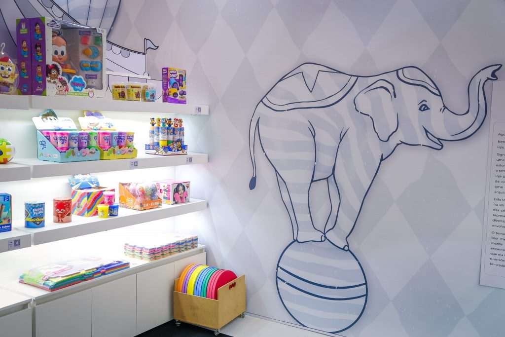 A loja de brinquedos como lugar para brincar, se divertir - e até comprar