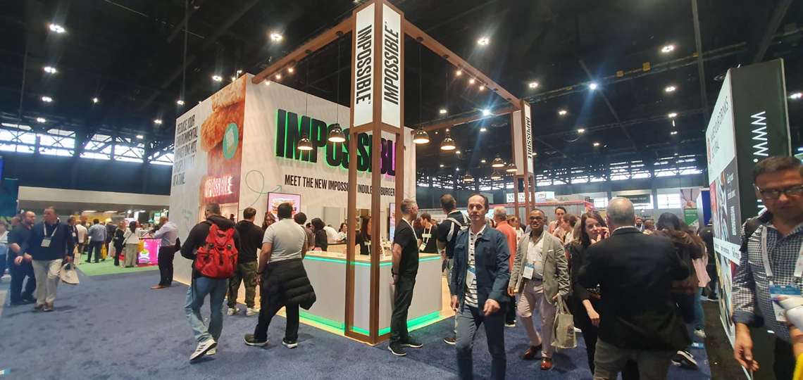 Estande da Impossible Foods na NRA Show 2023 - Foto: Aiana Freitas
