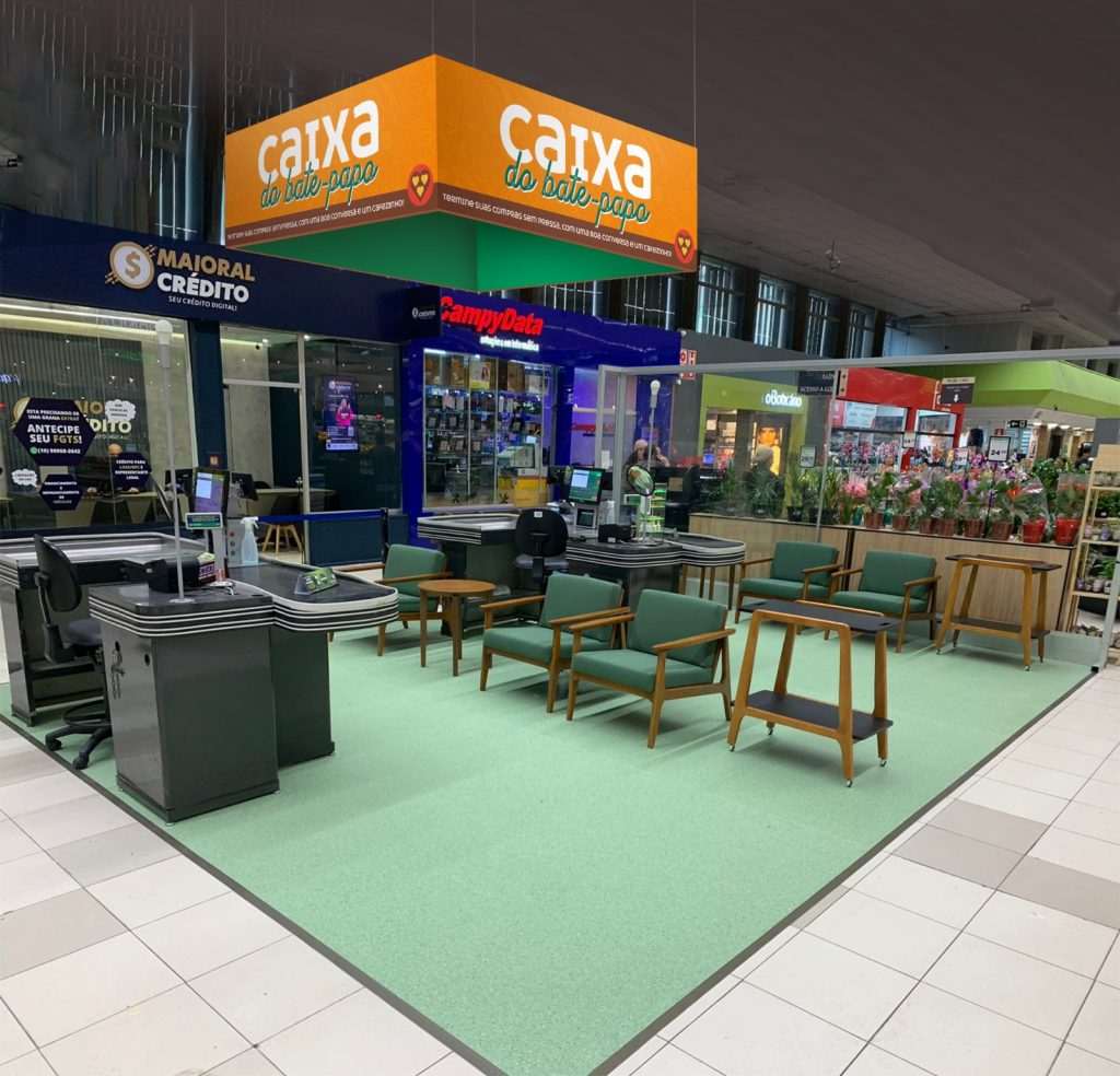 Grupo Enxuto lança caixa de bate-papo em supermercados