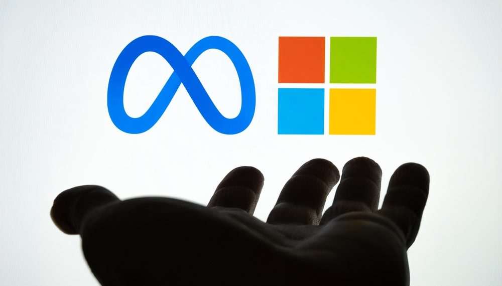 Microsoft e Meta anunciam parceria para distribuir novo software de IA para uso comercial