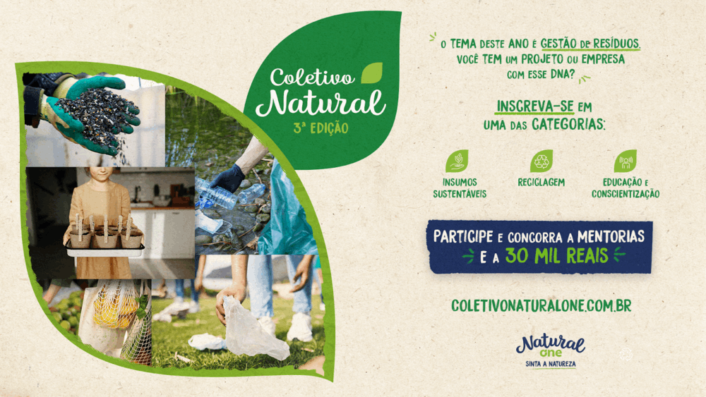 Natural One vai premiar negócios focados na gestão de resíduos com R$ 90 mil