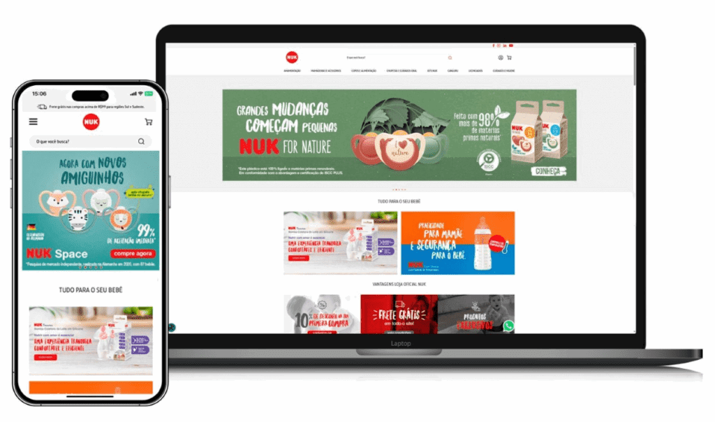 NUK lança sua loja virtual, ampliando os pontos de contato com o consumidor