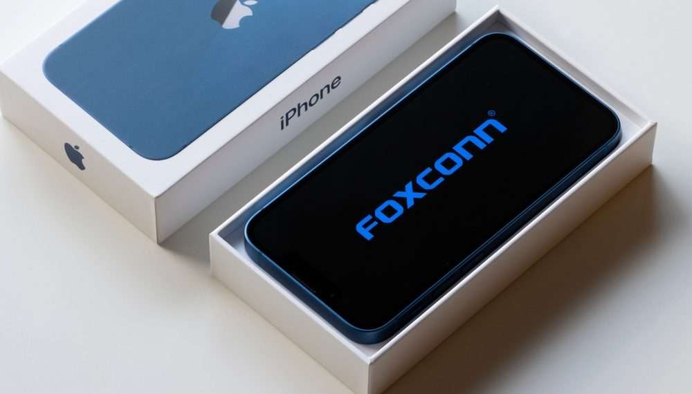 Foxconn, fornecedora da Apple, registra queda de quase 30% na receita de dezembro