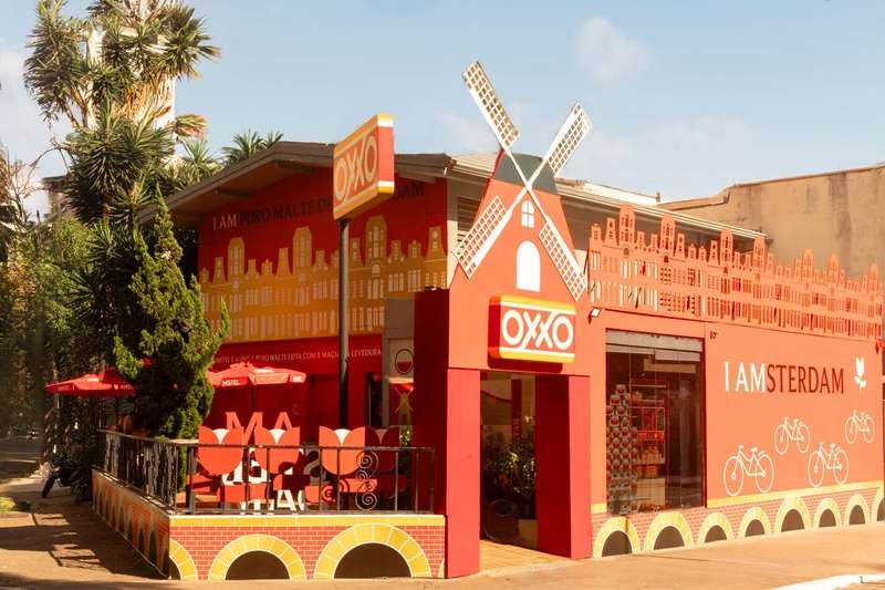 Oxxo traz um pedacinho de Amsterdam para São Paulo em parceria com a Amstel