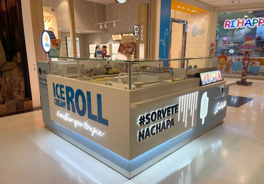 Ice Cream Roll abre segunda unidade em Brasília, no Boulevard Shopping