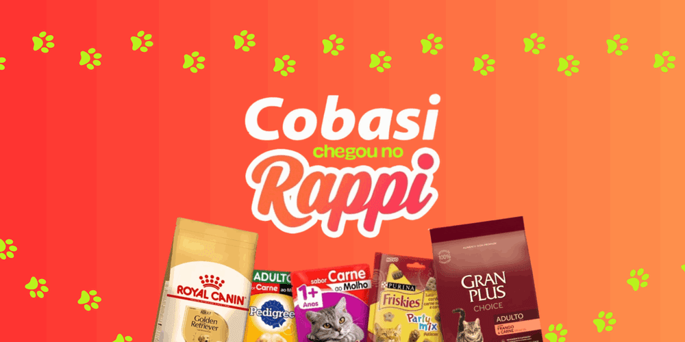 Novidade para os “pais de pet”: Cobasi chega ao Rappi