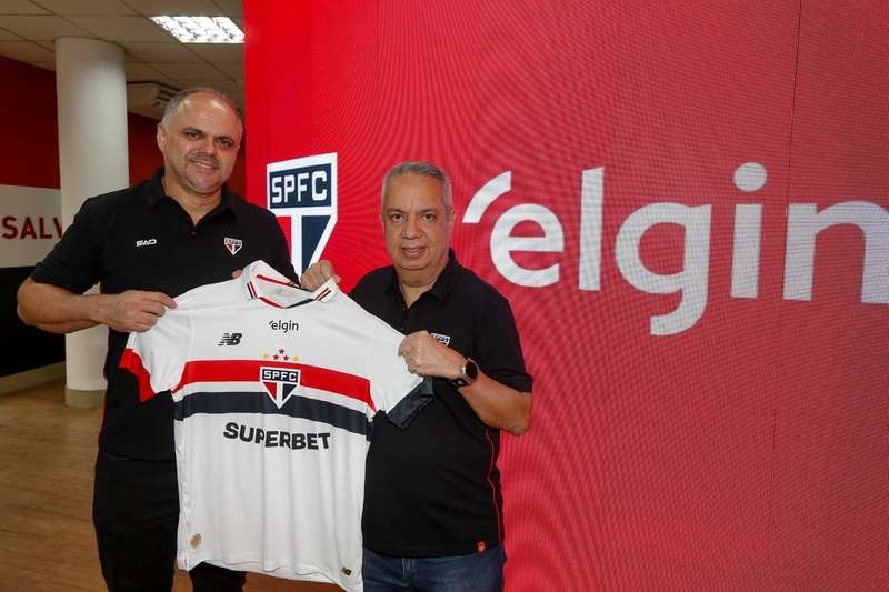 Elgin é a nova patrocinadora do São Paulo Futebol Clube - Crédito: Divulgação/São Paulo FC