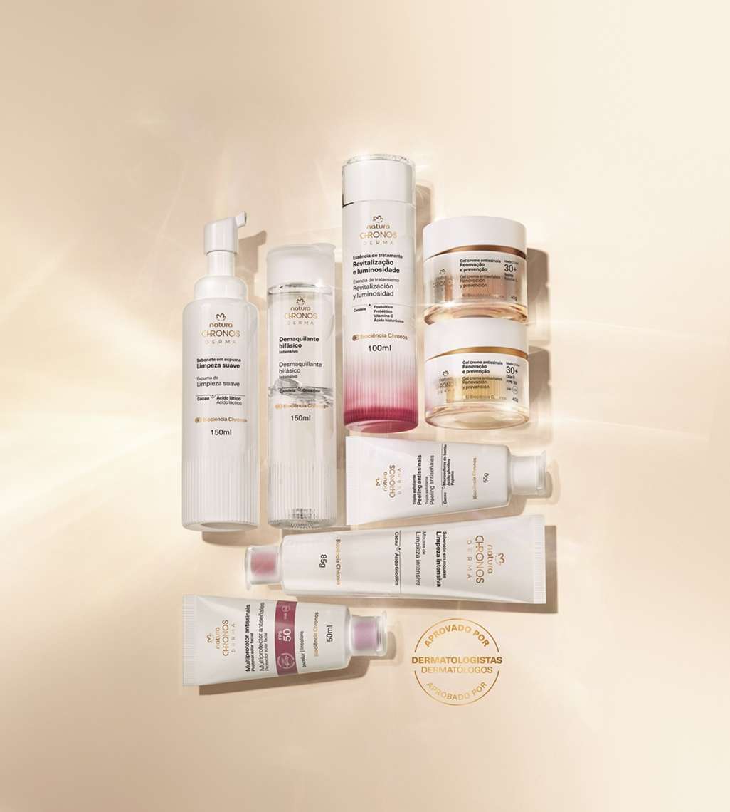 Natura entra no mercado de dermocosméticos com relançamento da linha Chronos