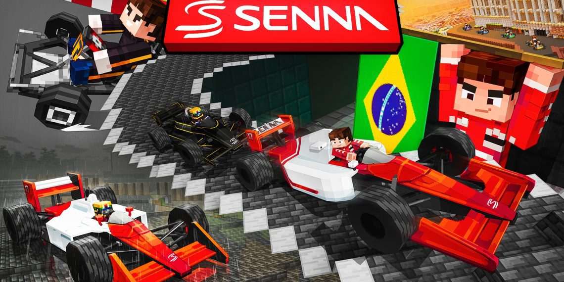 Minecraft leva Ayrton Senna e a Turma da Mônica para o universo do jogo
