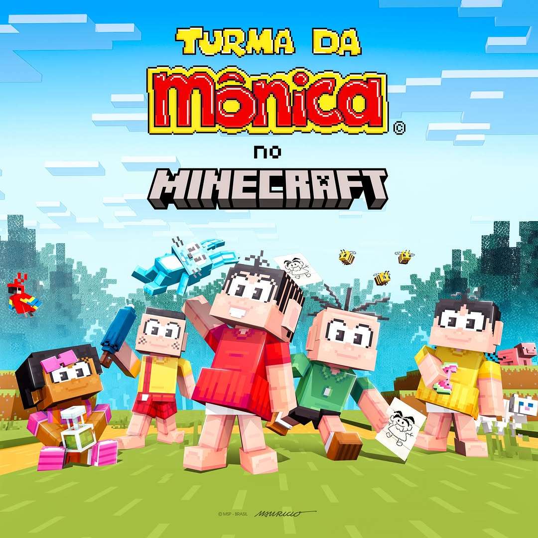 Minecraft leva Ayrton Senna e a Turma da Mônica para o universo do jogo